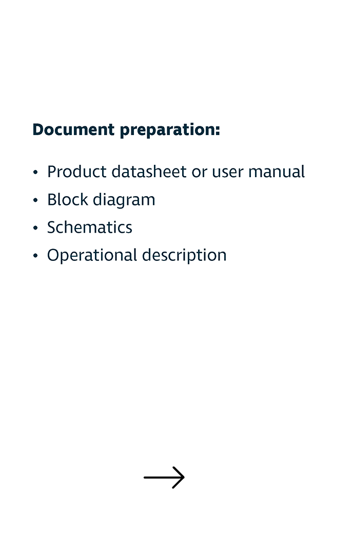 Step three of the process: Document preparation.