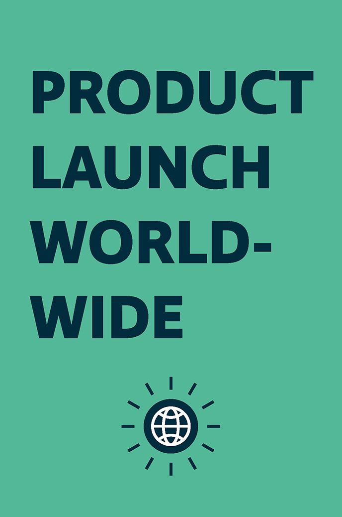 Step nine: Product Launch Worldwide. 
